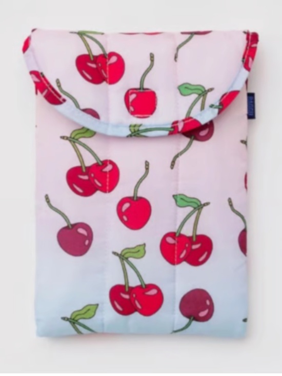 BAGGU Accessories - Baggu Puffy Tablet Sleeve - Cherries